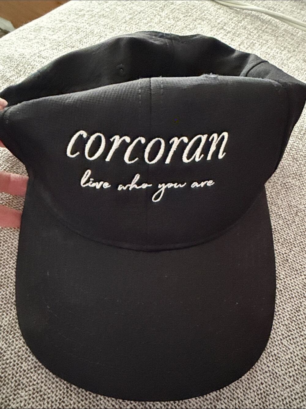 🗽Corcoran Black Embroidered Baseball Cap